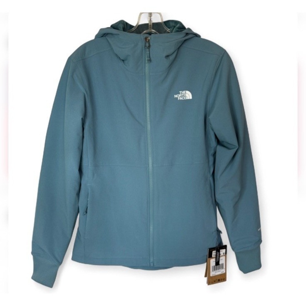 NWT The North Face Shelbe Raschel Hoodie Jacket Women XS Algae Blue Softshell